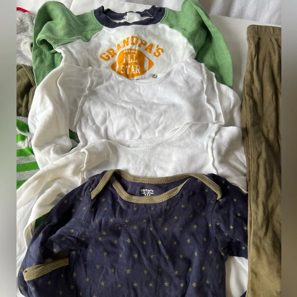 Carters Assorted Long Sleeve Onesie Tops and Pull on Sweats All Cotton